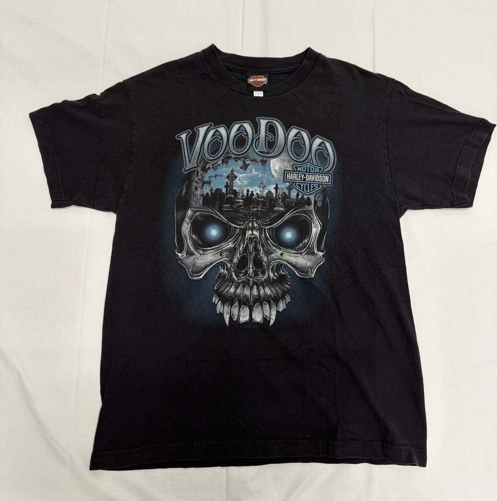 Harley-Davidson Voodoo New Orleans French Quarter Graphic T-Shirt Size M